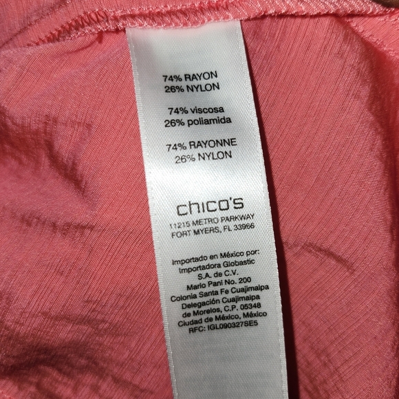 Chico's women's open cardigan blazer size large orange - Picture 4 of 6